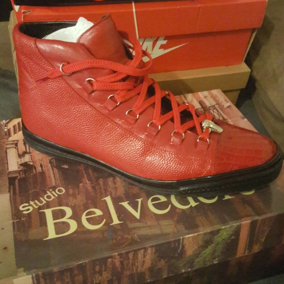 Studio Belvedere Crocodile Red (Size 10) - Picture 3 of 9